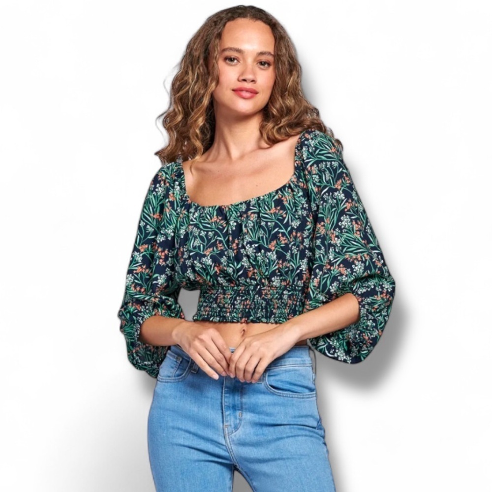 Lost & Wander Goodnight Garden Floral Top Size Medium